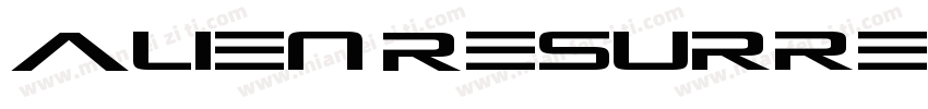 Alien Resurrection字体转换
